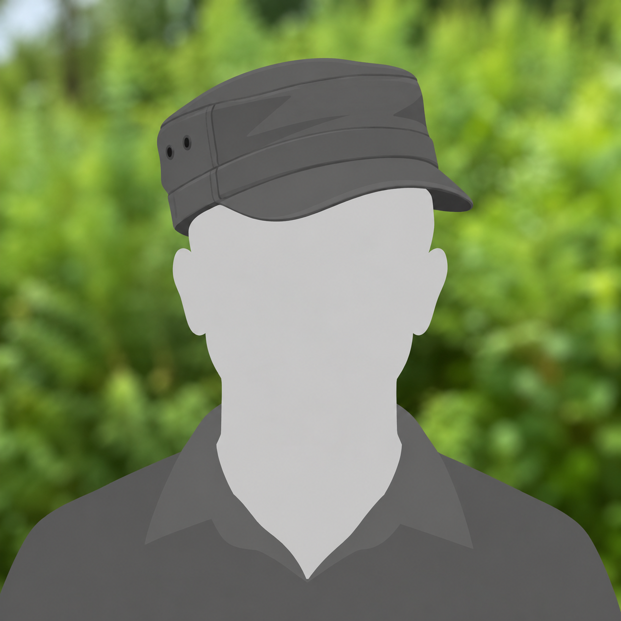 Grå avatar med Stenton kasket