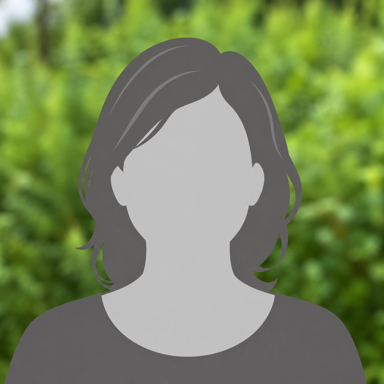 Kvinde avatar på grøn baggrund